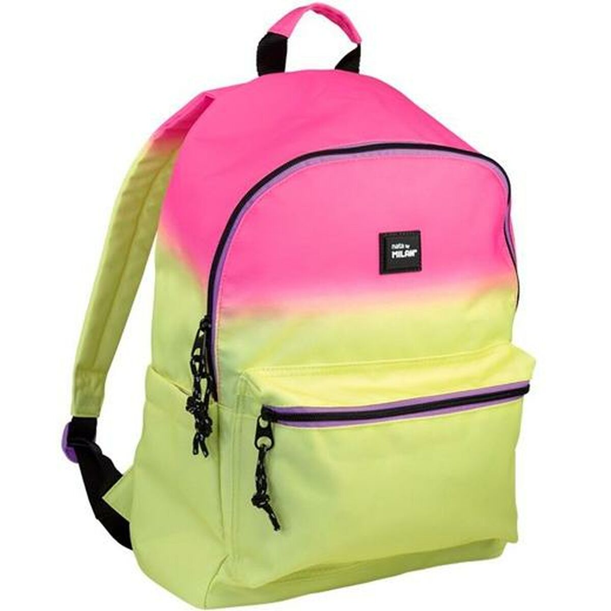 School Bag Milan Pink Yellow (41 x 30 x 18 cm)-0
