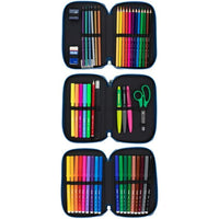 Triple Pencil Case Milan The Fun 19,5 x 13 x 7,5 cm Multicolour-3