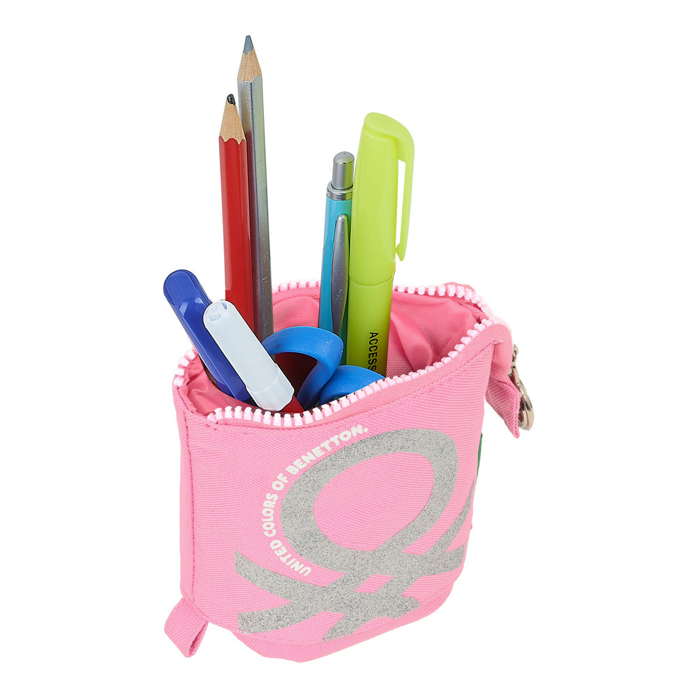Pencil Holder Case Benetton Flamingo Pink Pink (8 x 19 x 6 cm) (32 Pieces)-1