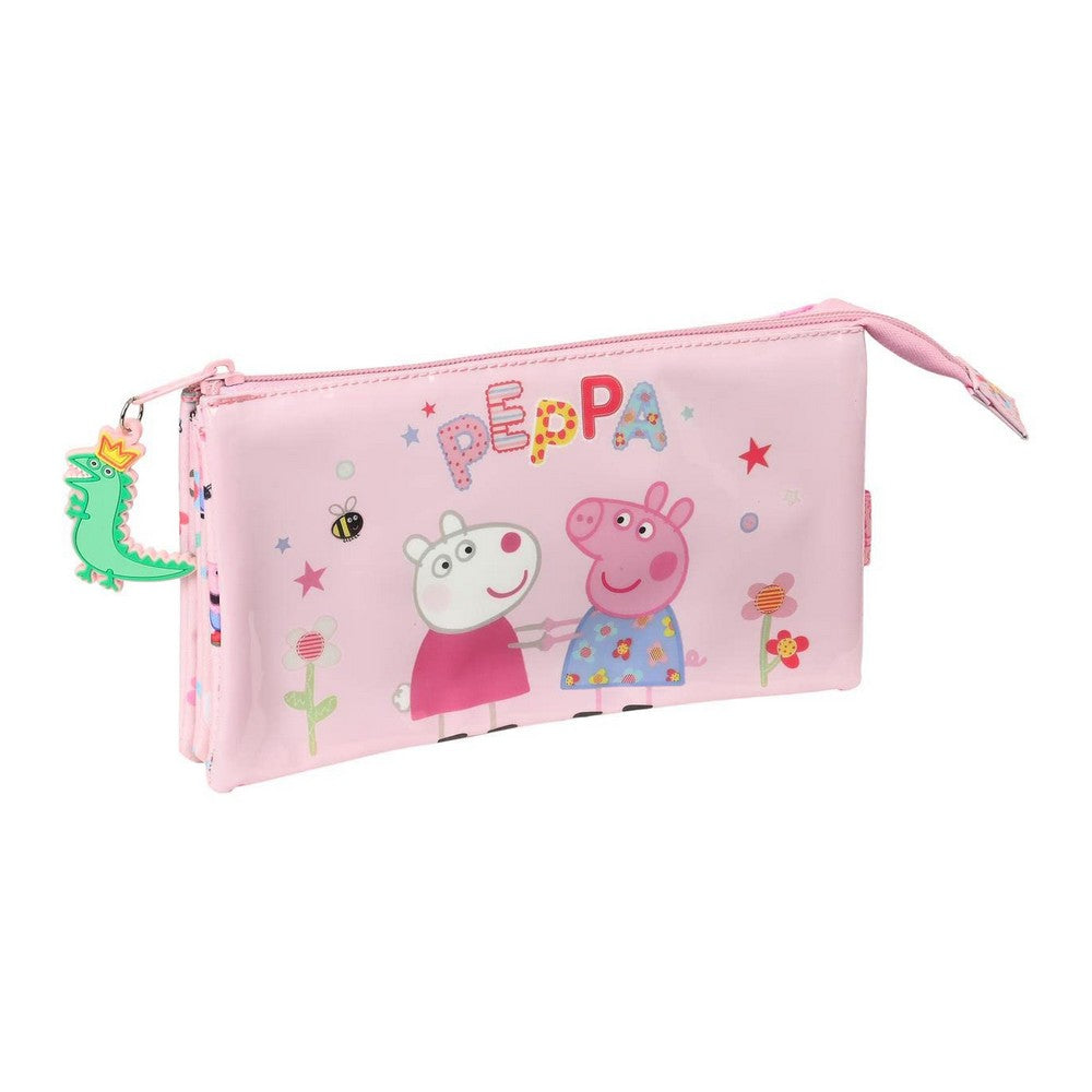 School Case Peppa Pig Having Fun Pink (22 x 12 x 3 cm)-0