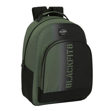 School Bag BlackFit8 Gradient Black Military green (32 x 42 x 15 cm)-0