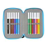 Double Pencil Case Minions Minionstatic Blue (28 pcs)-4