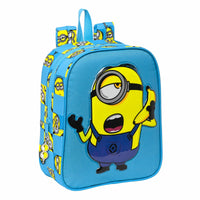 School Bag Minions Minionstatic Blue (22 x 27 x 10 cm)-0