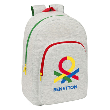 School Bag Benetton Pop Grey (30 x 46 x 14 cm)-0