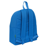 School Bag Benetton Deep water Blue (33 x 42 x 15 cm)-1