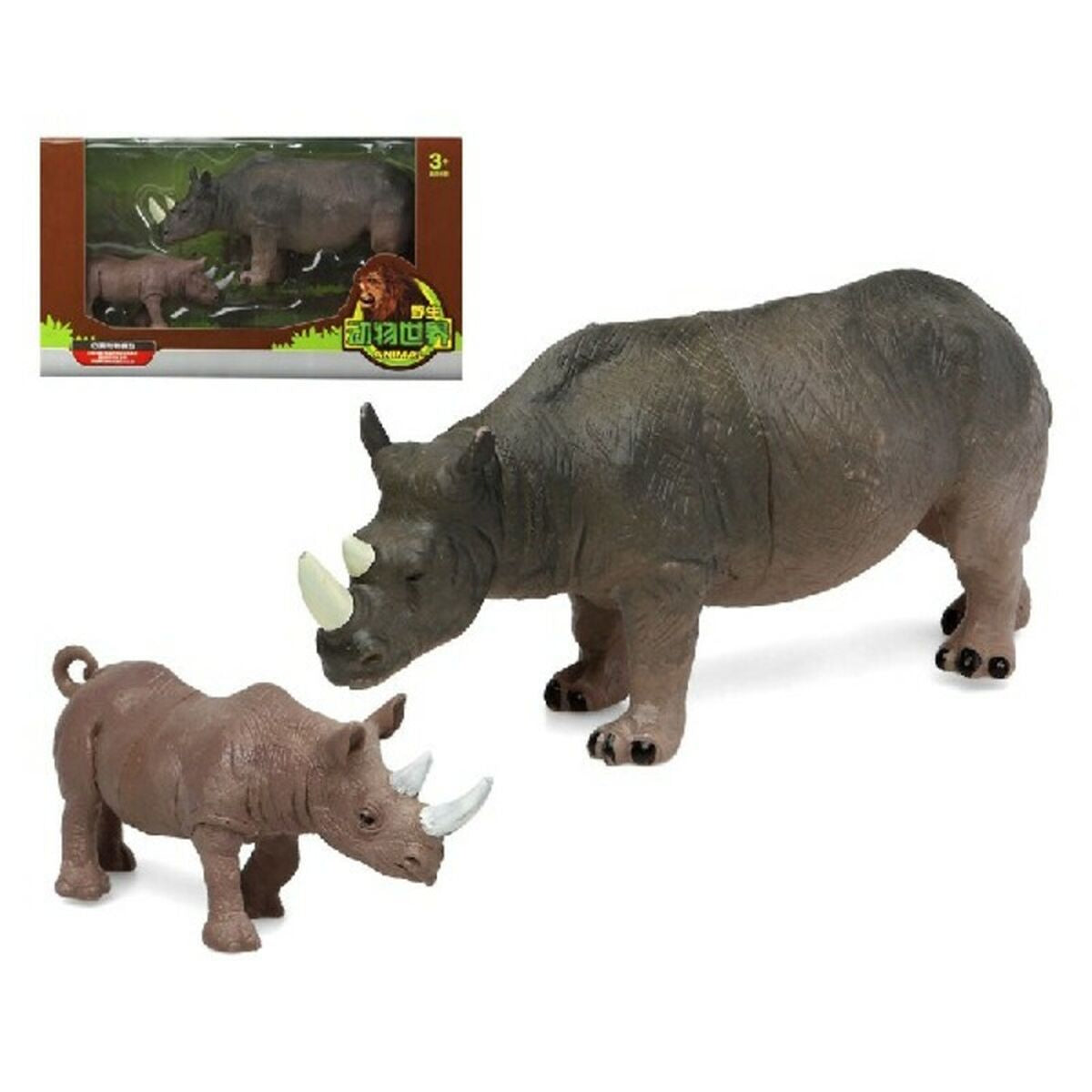 Set of Wild Animals Rhinoceros (2 pcs)