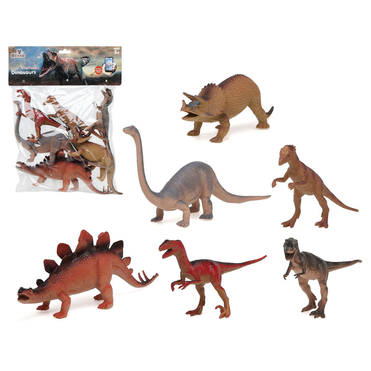 Set of Dinosaurs 6 Pieces