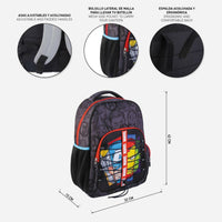 School Bag The Avengers Black (32 x 15 x 42 cm)-15
