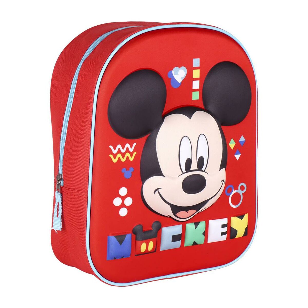 School Bag Mickey Mouse Red (25 x 31 x 10 cm)-0