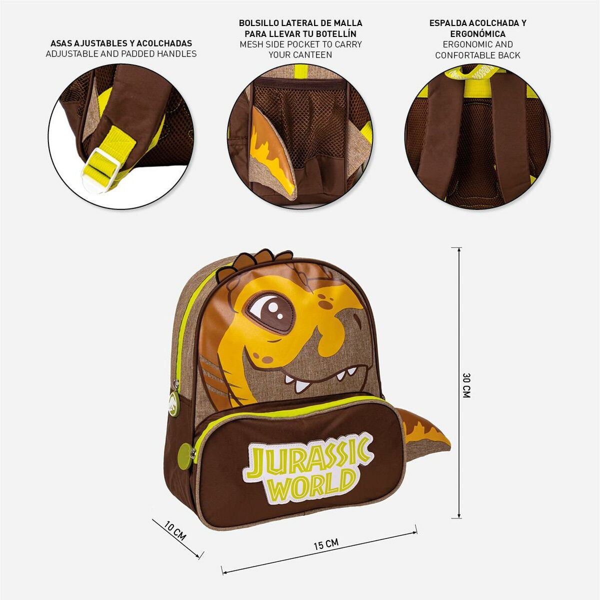 School Bag Jurassic Park Ocre-9
