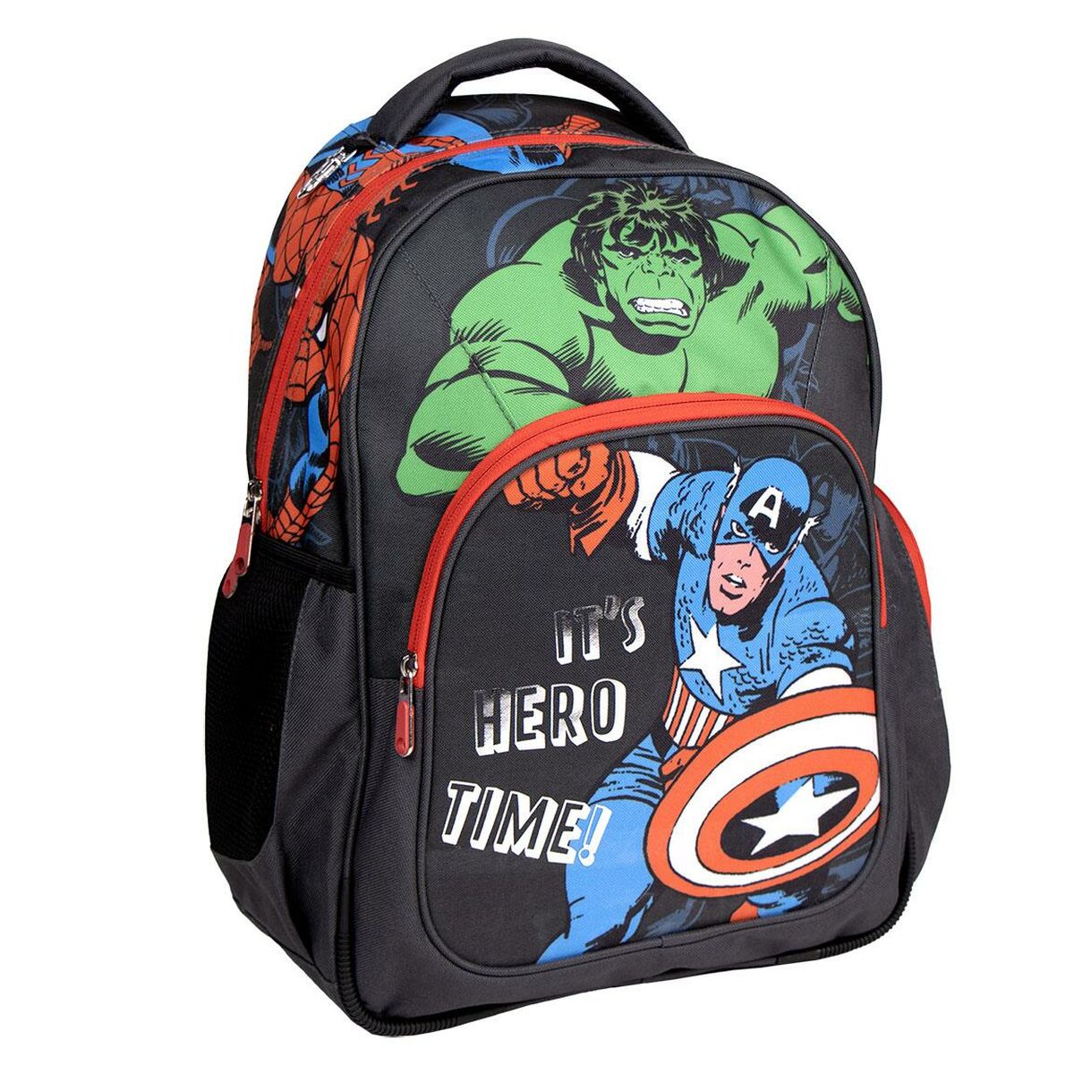 School Bag The Avengers Black 32 x 15 x 42 cm-0